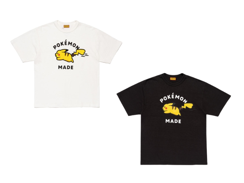 HUMAN MADE x Pokemon Pikachu Graphic T-Shirt #1 in white