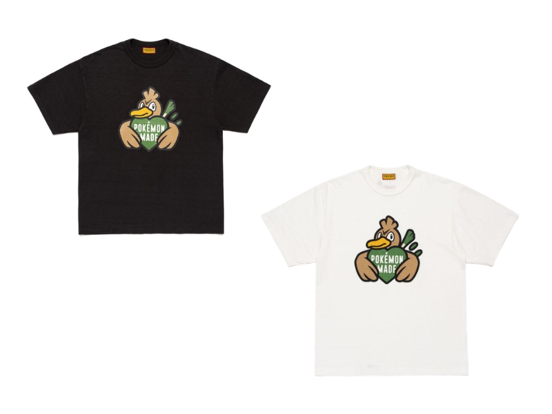HUMAN MADE x Pokemon Farfetch'd Graphic T-Shirt #2 featuring vintage typography