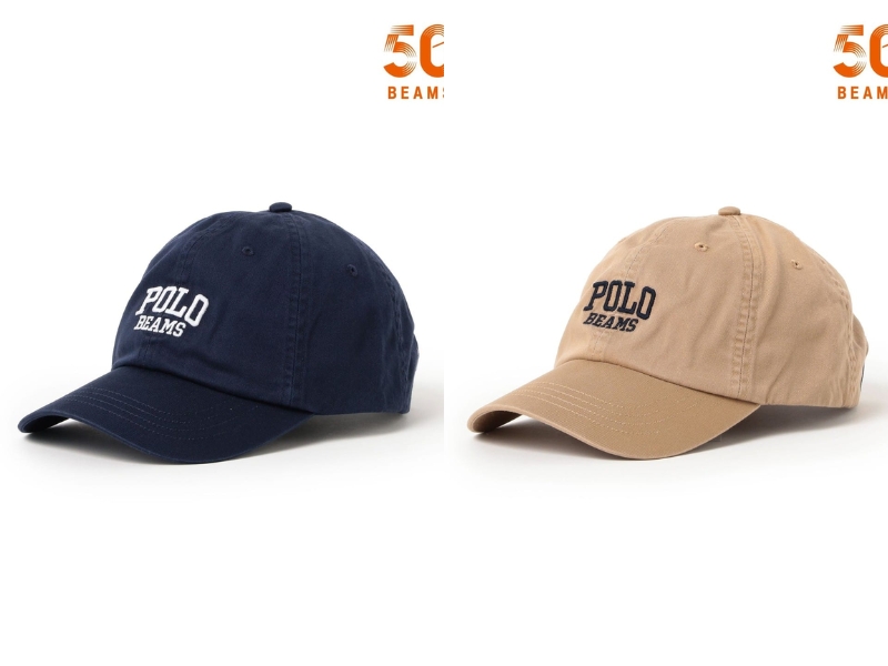Beams Japan official website best-selling POLO RALPH LAUREN bespoke classic sport cap, a versatile must-have for the Beams 50th Anniversary.