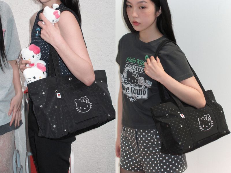 Black Raive x Hello Kitty shoulder bag