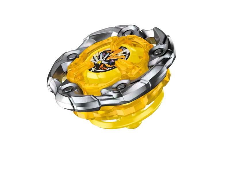 BEYBLADE X UX-03 Wizard Rod 5-70DB stamina type booster pack featuring high centrifugal force and outer weight distribution.