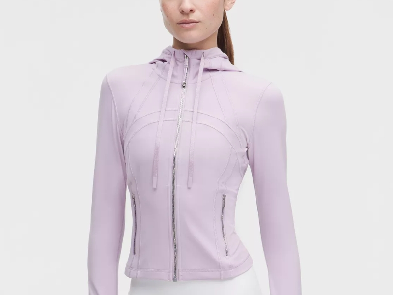 Lululemon Define Cropped Hooded Jacket Nulu Fabric Activewear