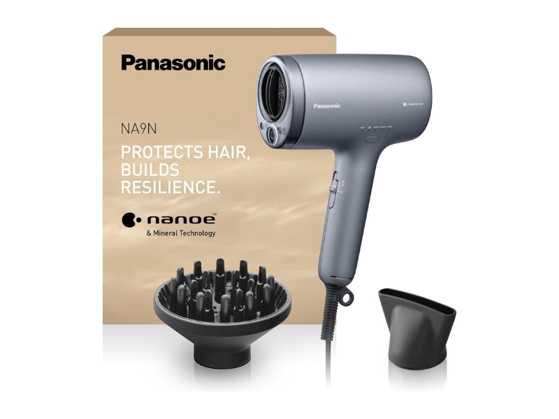 Panasonic EH-NA9N-H895 anti-damage intelligent concentrator hair dryer in matte grey