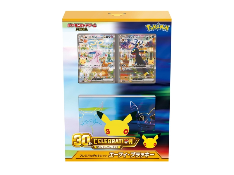 Pokémon Card Game MEGA 30th CELEBRATION Premium Deck Set Espeon and Umbreon