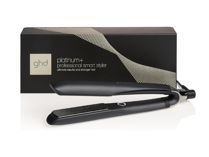 ghd Platinum+ professional smart hair straightener and styler in white