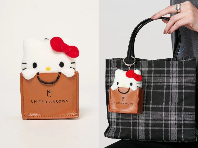 Hello Kitty x UNITED ARROWS limited edition bag charm accessory