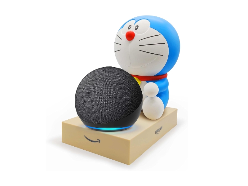 Amazon Echo Dot 5th Gen with Doraemon Stand