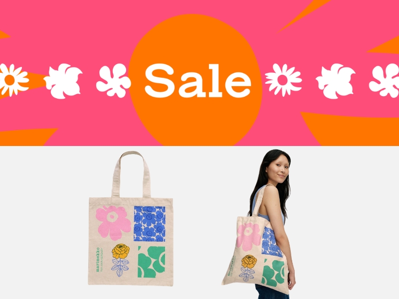 Marimekko Japan summer sale Unikko print homeware tote bag Finnish design discount