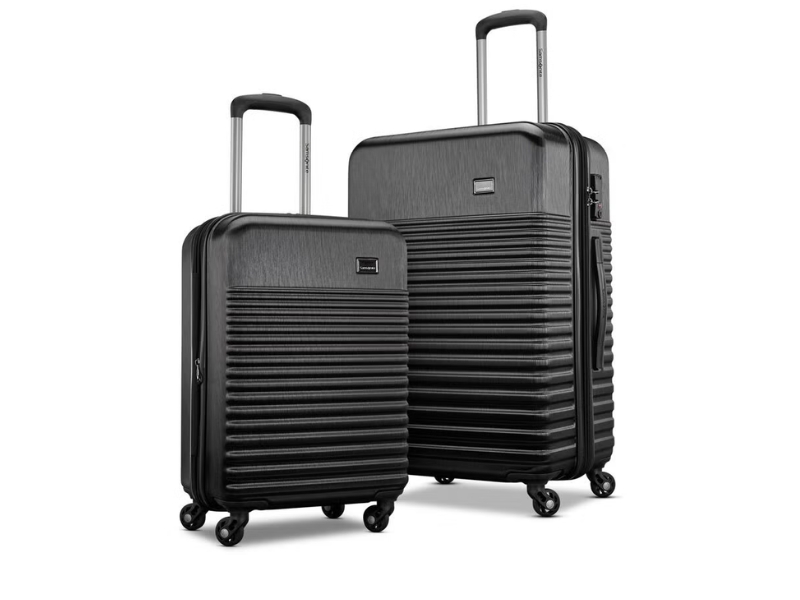 Samsonite 2-piece hardside scratch-resistant luggage set in 20-inch and 24-inch with spinner wheels