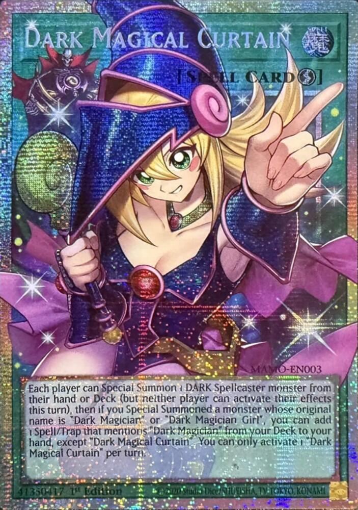 Yu-Gi-Oh! Magnificent Monsters Dark Magical Curtain MAMO-EN003, Starlight Rare (Extended Art) card
