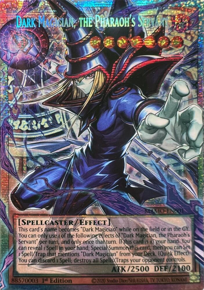 Yu-Gi-Oh! Magnificent Monsters Dark Magician, the Pharaoh's Servant MAMO-EN001, Starlight Rare (Extended Art) card