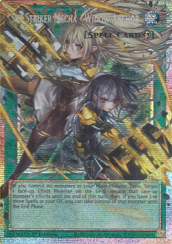 Yu-Gi-Oh! Magnificent Monsters Sky Striker Mecha - Widow Anchor MAMO-EN019, Starlight Rare (Extended Art) card