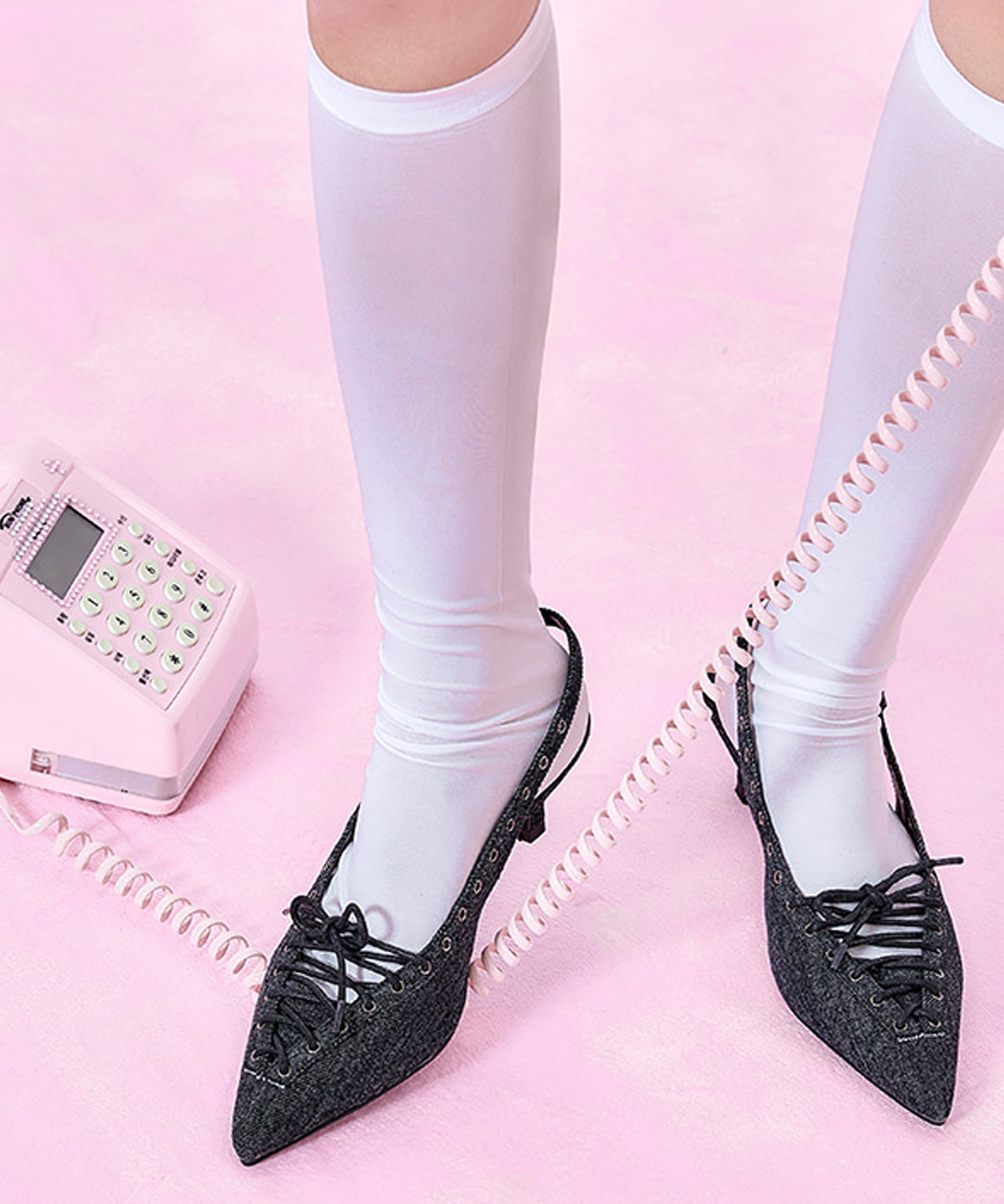 CHAAKAN Schuyler lace-up slingbacks, as worn by SOMI