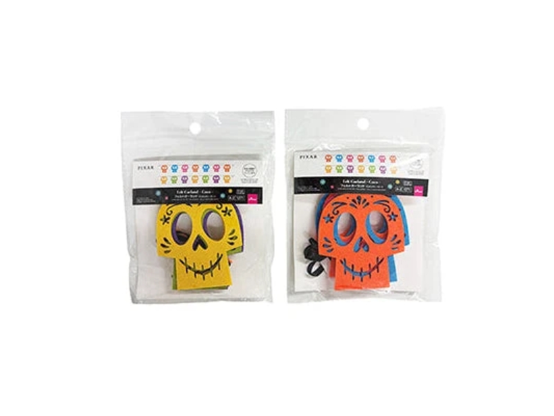 Daiso Japan Disney Pixar Coco skull felt Halloween garland