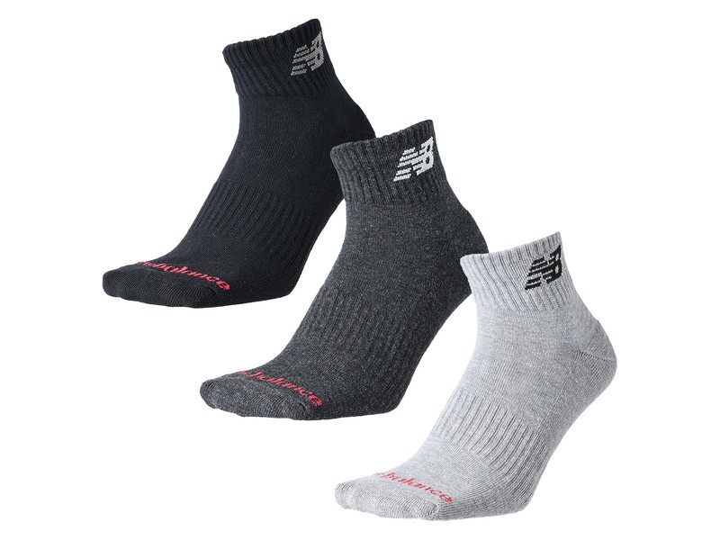New Balance men's mid-length socks 3-pair pack LAS55637