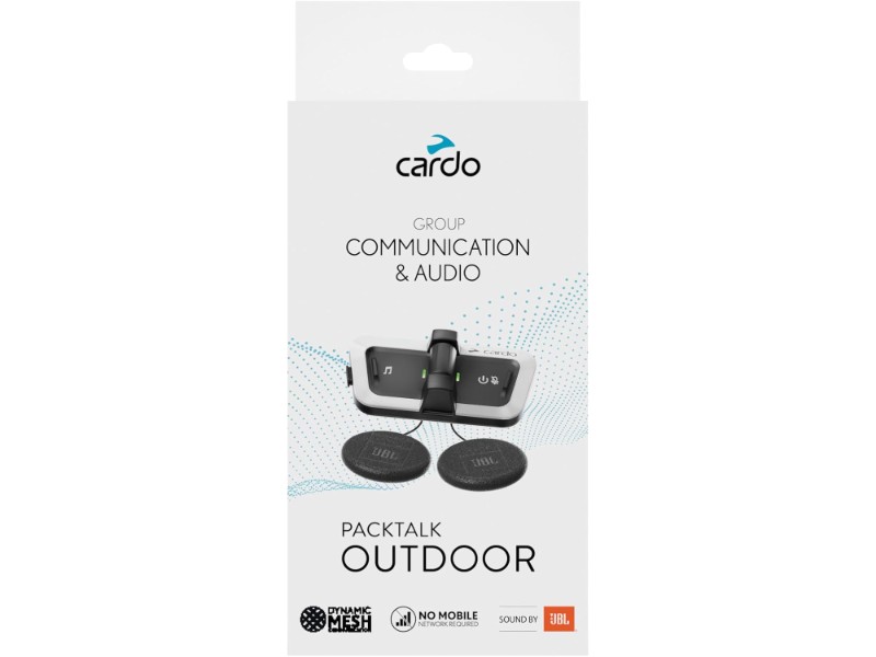 Cardo Packtalk Outdoor intercom duo set in white