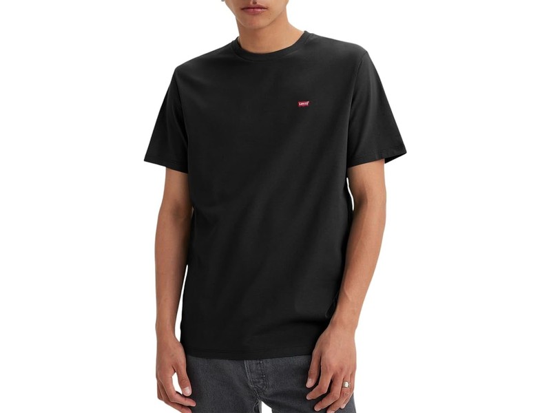 Levi's men's Housemark logo T-shirt in Stonewashed Black