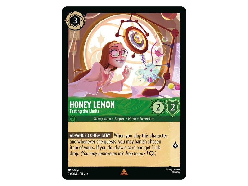 Disney Lorcana Hyperia City Honey Lemon - Testing the Limits card, Rare #93